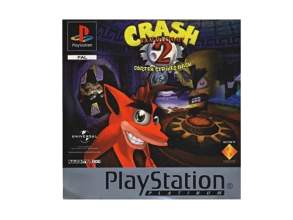 PS1 Crash Bandicoot 2 cortex strikes back Platinum.