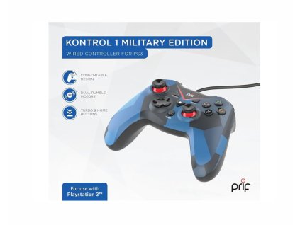 Kabelový ovladač Kontrol 1 Military Edition pro PS3
