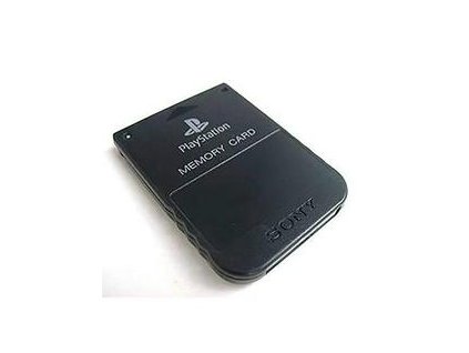PS1 PSX paměťová karta 1MB originální černá