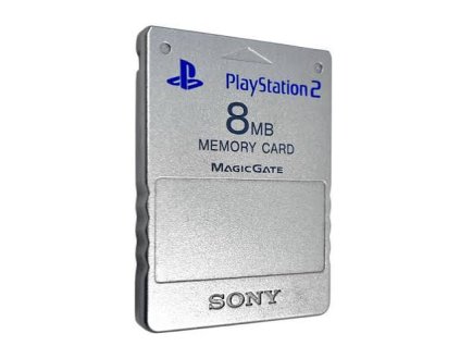 PS2 paměťová karta 8MB Sony originální stříbrná