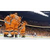 Xbox One NHL 19 CZ – tým v oranžových dresech slaví gól během zápasu